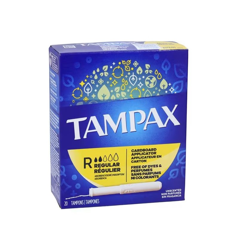 Tampon Tampax® Regular Absorbency Cardboard Appl .. .  .  